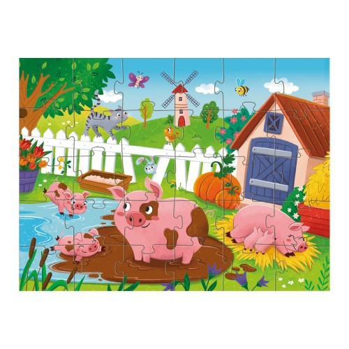 Пазл "Поросята у пруда" 30 эл (Dodo)