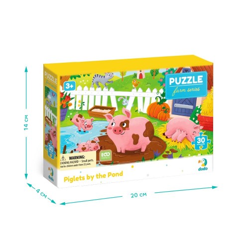 Пазл "Поросята у пруда" 30 эл (Dodo)