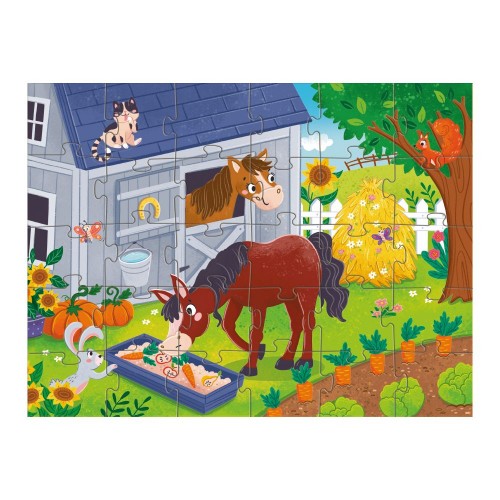 Пазл "Обед для лошадки" 30 эл. (Dodo)