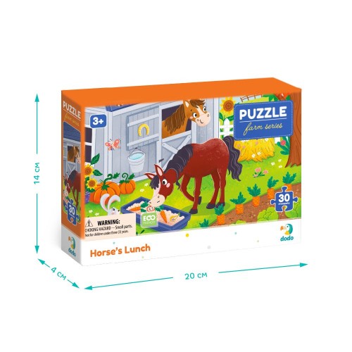 Пазл "Обед для лошадки" 30 эл. (Dodo)