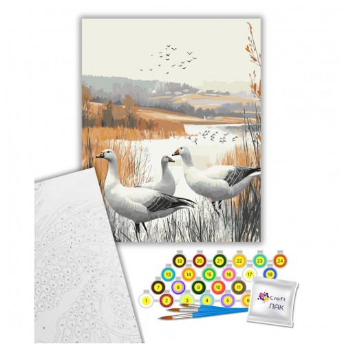 Картина за номерами "Осінні тіні" 40х50 см (art craft)