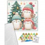 Картина за номерами "Різдвяні совенята" 40х40 см (art craft)