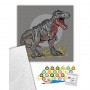 Картина за номерами "Гіганотозавр" 30х30 см (art craft)