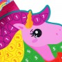 Набір для творчості зі плюшевою мозаїкою «Єдиноріг та Веселка» укр (Vladi Toys)