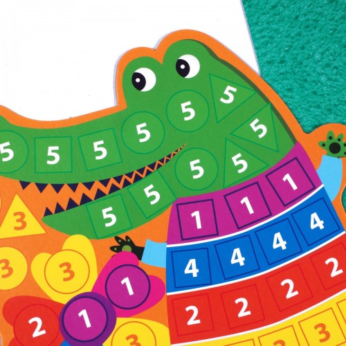 Набір для творчості зі плюшевою мозаїкою «Лев та Крокодил» укр (Vladi Toys)