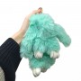 Хутряний брелок "Кролик",23 СМ (МʼЯТНИЙ) (MiC)