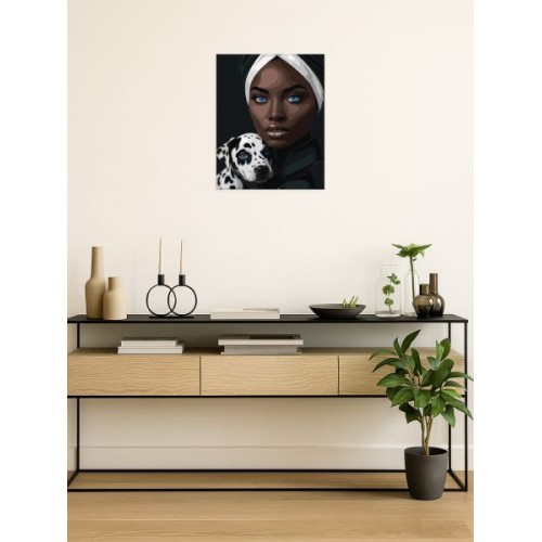 Картина по номерам - "Голубой взгляд" ©art_selena_ua, 40х50см (Ideyka)