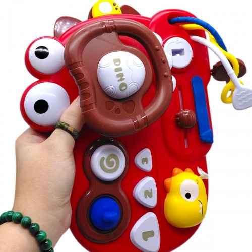 Бізіборд в коробці "Динозаврик" (червоний) (MiC)