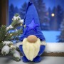 Мягкая игрушка "Скандинавский гном" (Hand Made) высота 28 см, мальчик (голубой) (MiC)