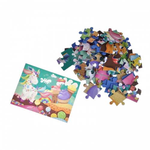 Пазлы – 70 элм. "Единорог и сладости" (qbee)