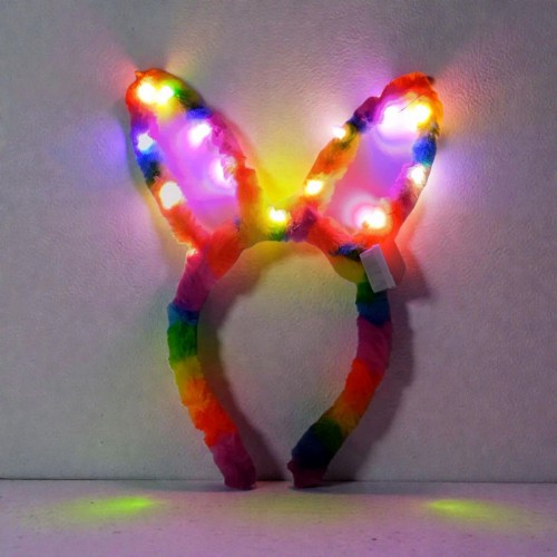 Дитячий сяючий обруч хутряні вушка (MiC)