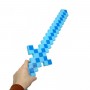 Меч Майнкрафт, Minecraft большой (ГОЛУБОЙ) (MiC)