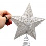 Верхушка для елки "Звезда", белая 23 см (MiC)