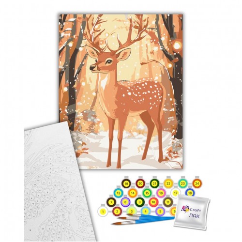 Картина по номерам "Лісовий король" 40х50 см (art craft)