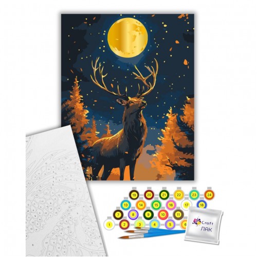 Картина по номерам с красками металлик "Над пропастью" 40х50 см (art craft)