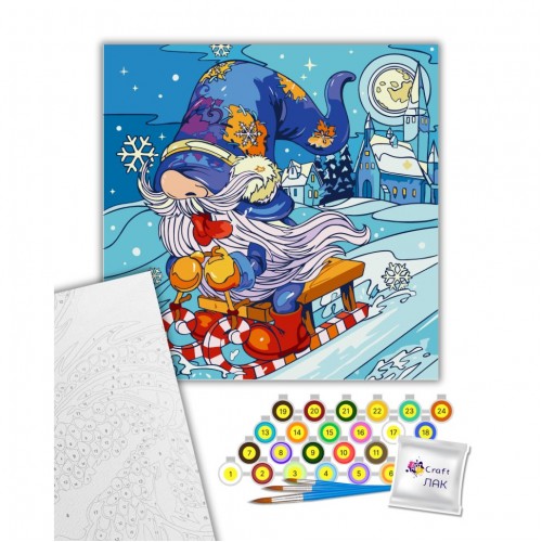 Картина по номерам "Назустріч святу" 40х40 см (art craft)