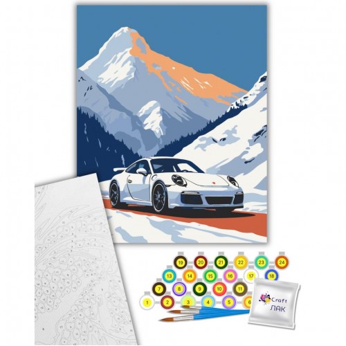 Картина по номерам "Porsche 911" 40х50 см (art craft)