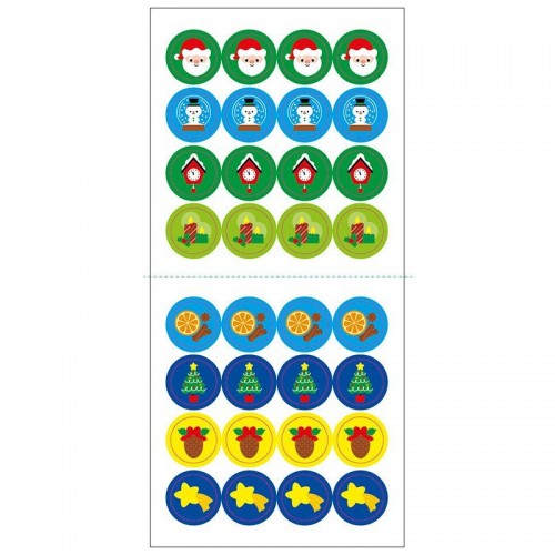 Мозаїка з наліпок : Санта. Величина (у) (Ранок)