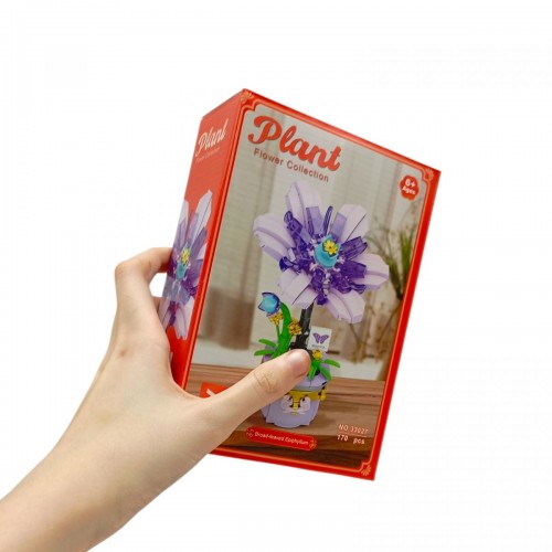Конструктор “Квітка”, 153 елементи, в коробці (MiC)