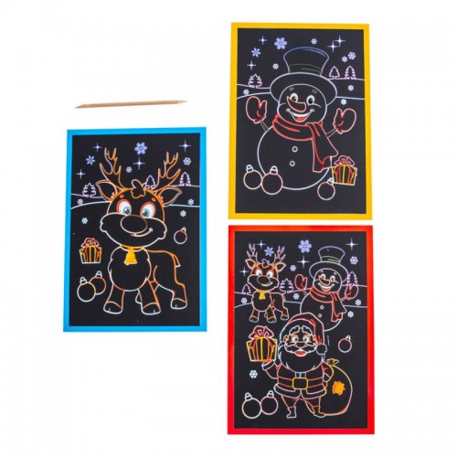 Кольорові гравюри та розмальовки. Новорічні (Ранок)