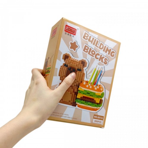 Конструктор “Капібара”, 886 елементів, дрібні деталі, в коробці (MiC)