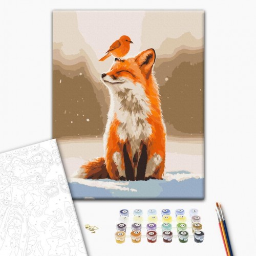 Картина по номерам "Друзья зимы" 40x50 см. (Brushme)