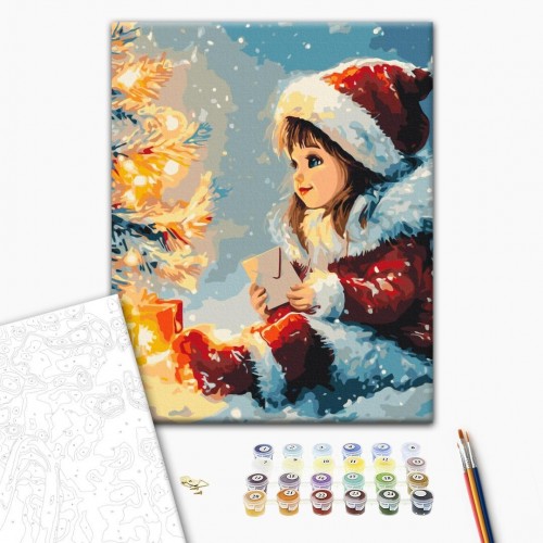 Картина по номерам "Чарівний лист" 40x40 см. (Brushme)