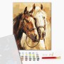 Картина по номерам "Шляхетні коні" 30x40 см. (Brushme)