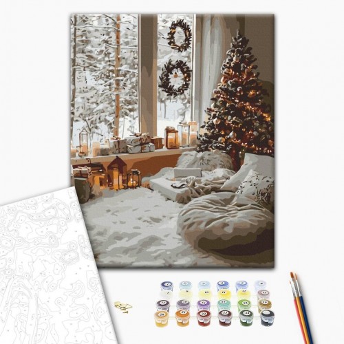 Картина по номерам "Магия Зимнего Дня" 40x50 см. (Brushme)