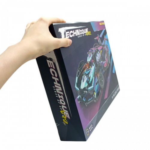 Конструктор “Перегоновий автомобіль”, 1149 деталей, масштаб 1:14, гумові шини, неонові палички, в коробці (MiC)