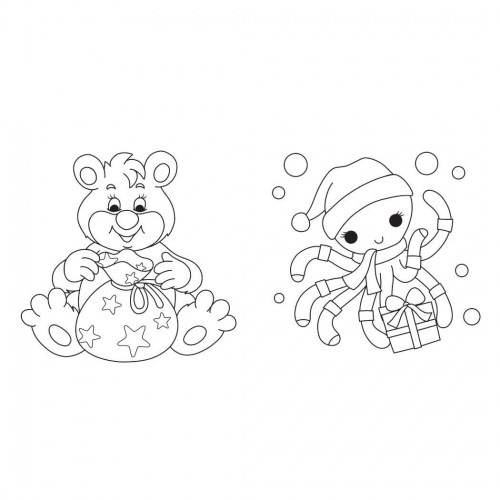 Водная раскраска "Водяные окраски. Подарки" (укр) (Ранок)