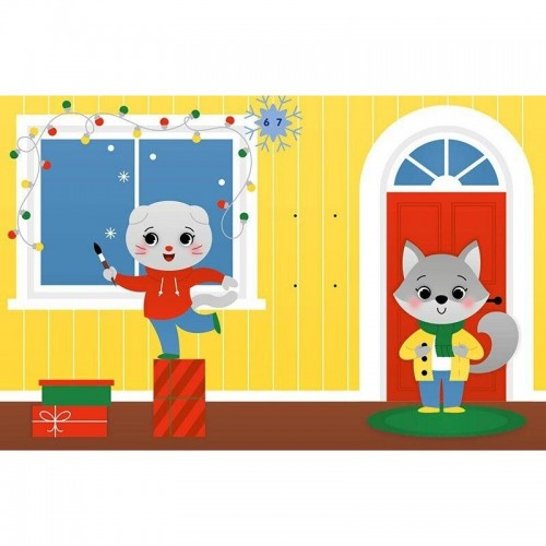 Книга детская "Аппликации наклейками: Олень" (укр) (Ранок)