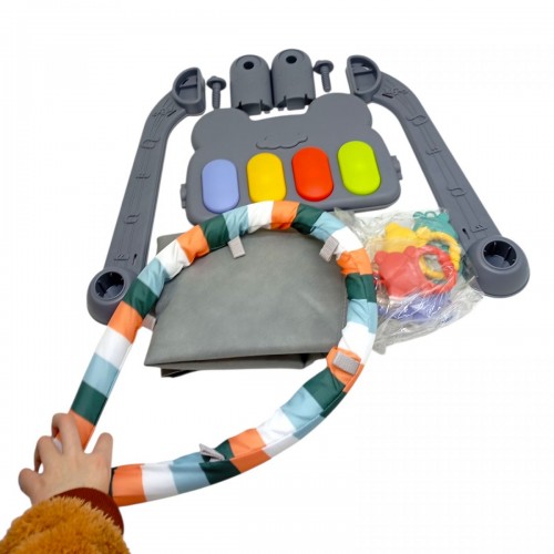 КИЛИМОК З ІГРОВИМ ЦЕНТРОМ (СІРИЙ) (MiC)