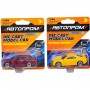 Машина металева АВТОПРОМ, 1:64, мікс видів (планшет 10*3,5*12 см) (Автопром)