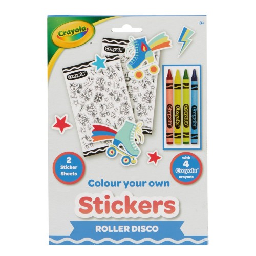 Розмальовки-наліпки Crayola “Ролер-Диско” з олівцями (Crayola)