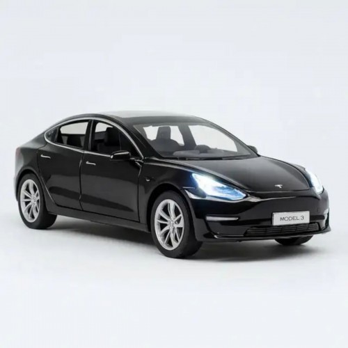 МАШИНА 1:24 Tesla model 3 (ЧОРНА) (Автопром)