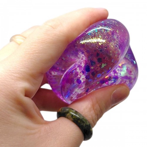 Антистресс жвачка-тянучка "Монстрик Лабубу" (ГОЛУБОЙ) (MiC)