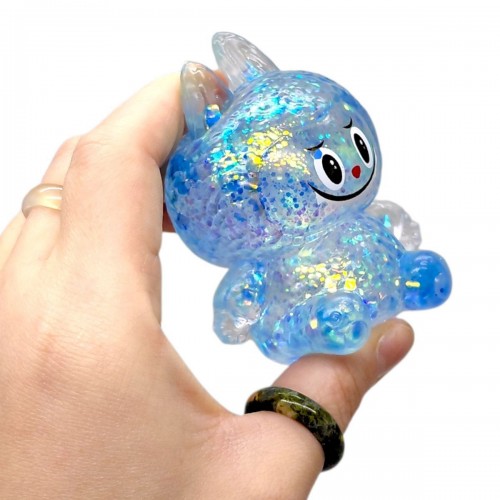 Антистресс жвачка-тянучка "Монстрик Лабубу" (Оранжевый) (MiC)