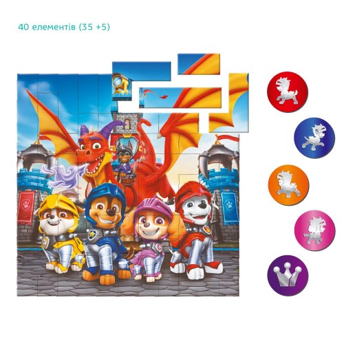 Магнитный пазл на 40 элементов «Рыцари» (Dodo)