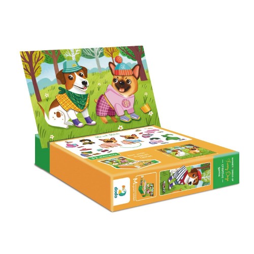 Магнитная игра «Одевалка: Забавные псы» (Dodo)