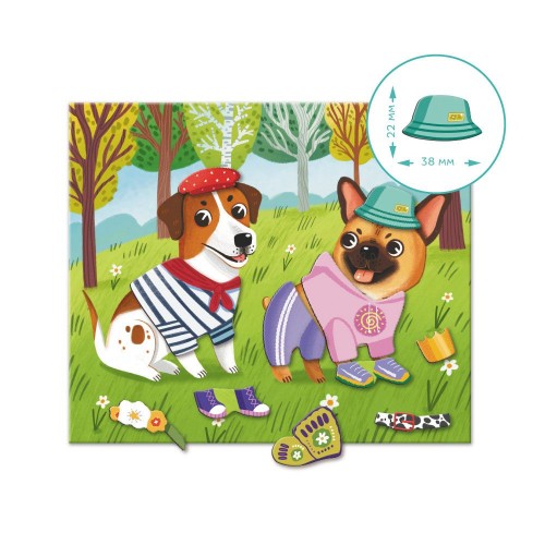 Магнитная игра «Одевалка: Забавные псы» (Dodo)