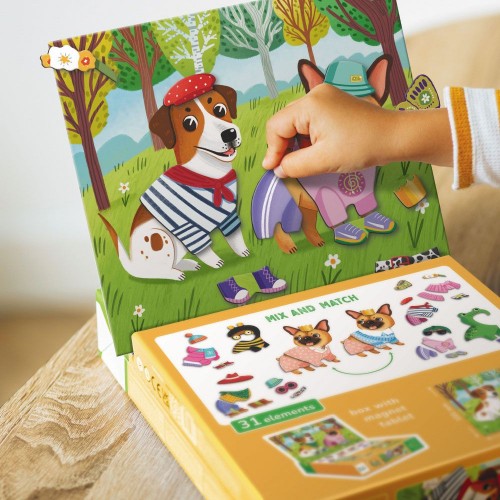 Магнитная игра «Одевалка: Забавные псы» (Dodo)