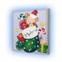Картина по номерах зі світлодіодною підсвіткою "Святкова панчоха" 25x25 см (Riviera Blanca)