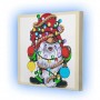 Картина по номерам со светодиодной подсветкой "Гном" 25x25 см (Riviera Blanca)