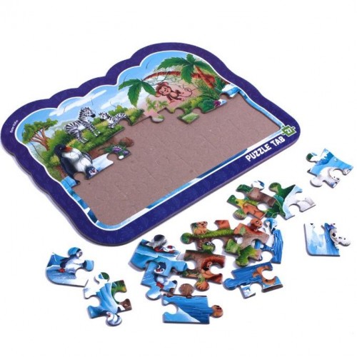 Гра розвиваюча (пазли-вкладиші) "Тварини зоопарку" (RoterKafer)