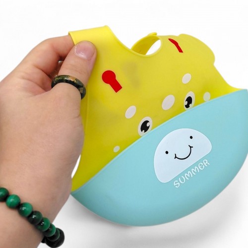 Слинявчик силіконовий (БЛАКИТНИЙ КОНИК) (Mega Zayka)