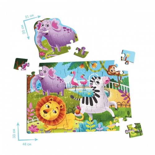 Настольная игра "Макси пазлы. Зоопарк / Maxi Puzzles. Zoo" (RoterKafer)