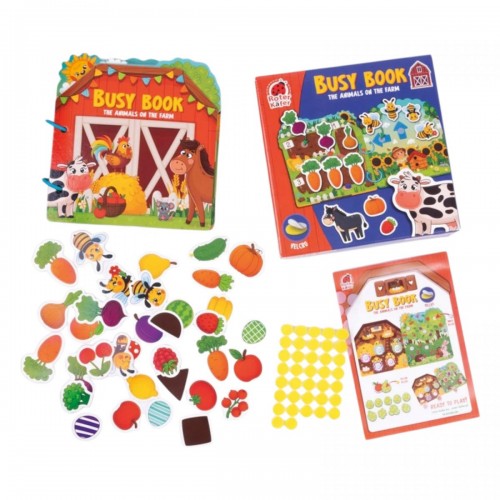 Игра развивающая с липучками. Бизи Бук. Животные на ферме. (RoterKafer)