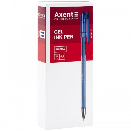 Ручка гелевая Prisma, синяя (Axent)