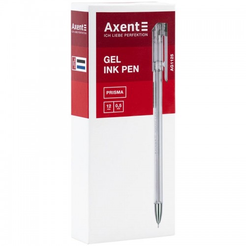Ручка гелевая Prisma, черная (Axent)
